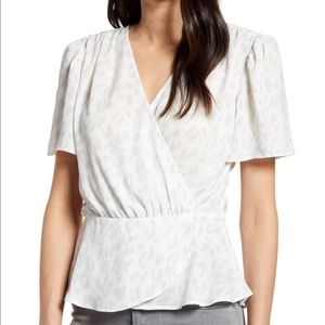 🔥3/$30! [Chelsea28] cheetah peplum blouse